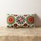 Lumbar Pillow | Suzani Embroidered Multicolor Pillow – Decorative Boho Cushion for Stylish Home Décor | 26"x14"